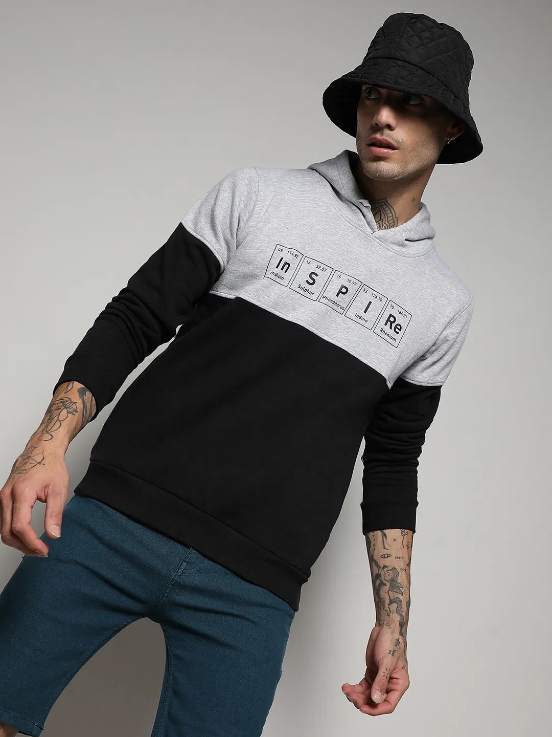 Campus Sutra Inspire Hoodie With Kangaroo Pocket