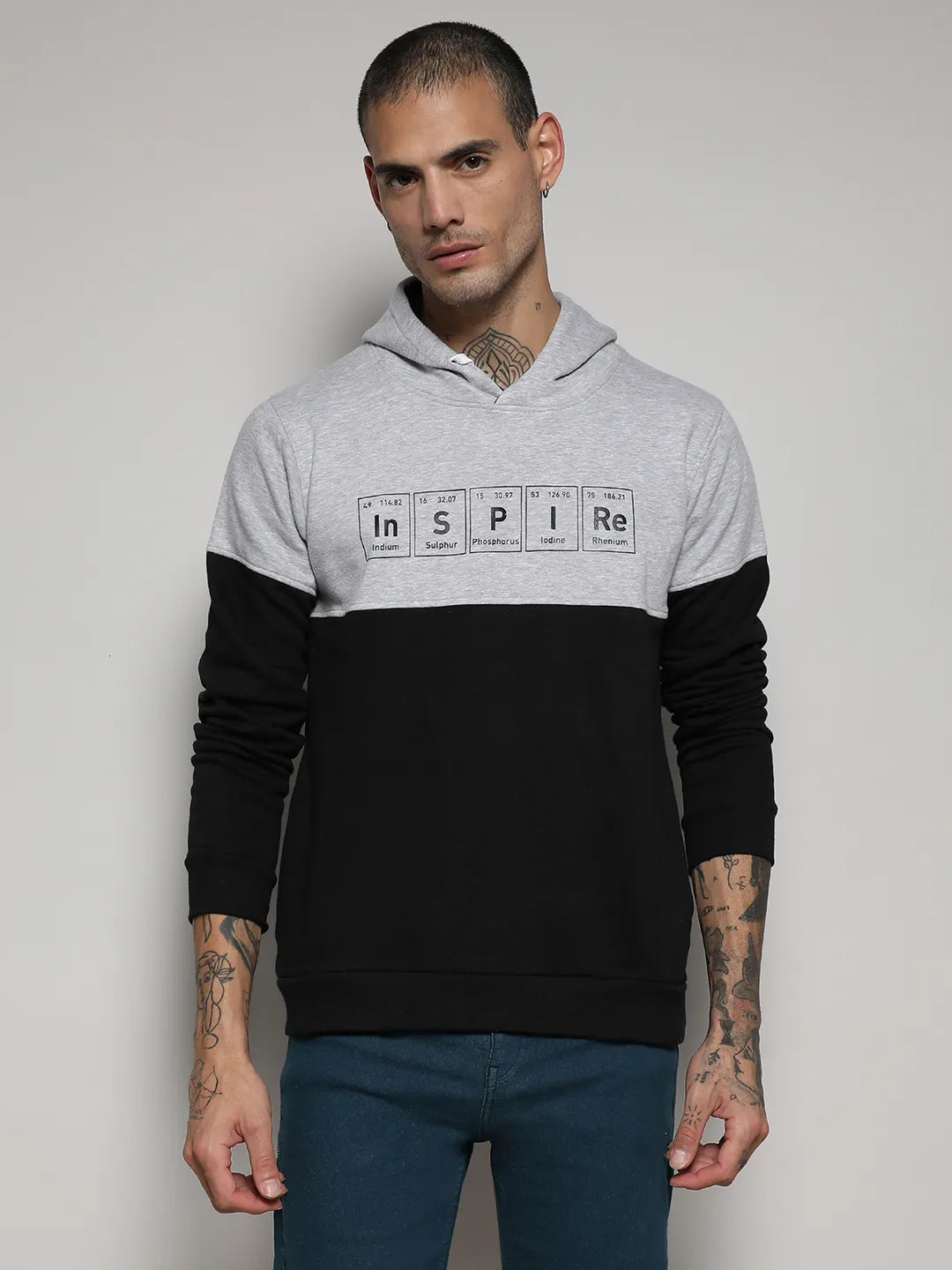 Campus Sutra Inspire Hoodie With Kangaroo Pocket