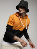 Campus Sutra Pullover Hoodie With Ribbed Hem
