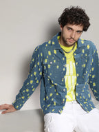Campus Sutra Heavy Distressed Denim Jacket