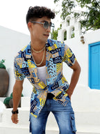 Campus Sutra Aztec Print Shirt