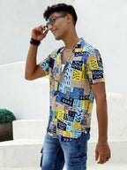 Campus Sutra Aztec Print Shirt