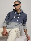 Campus Sutra Pullover Ombre Sweatshirt With Ribbed Hem