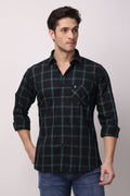 Stylox Regular Fit Full Sleeve Check Casual Shirt For Men's