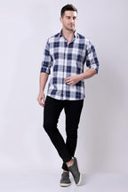 Stylox Regular Fit Full Sleeve Check Casual Shirt For Men's