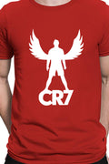 Cristiano Ronaldo wings - Textual CR7 Portugal and Juventus Casual Red