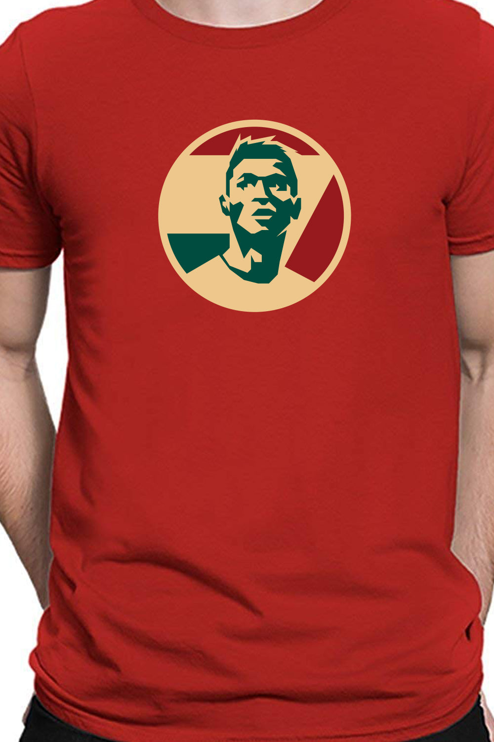 Cristiano Ronaldo CR7 Minimal Fan T-Shirt White Printed Round Neck
