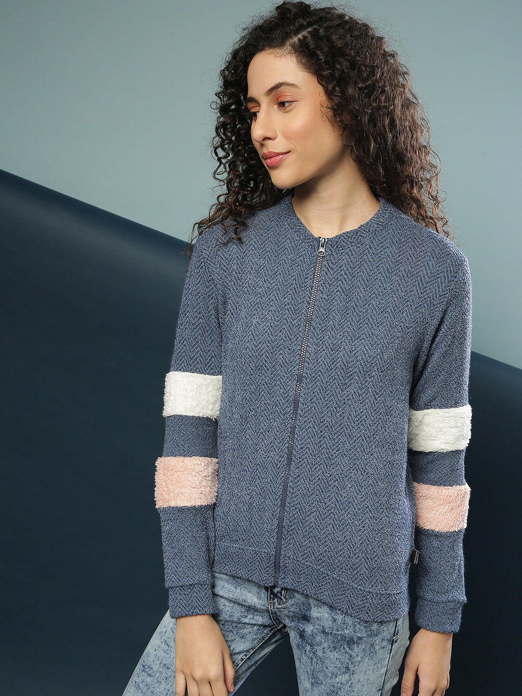 Self-Design Herringbone Jacket