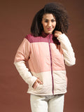 Contrast Panel Puffer Jacket