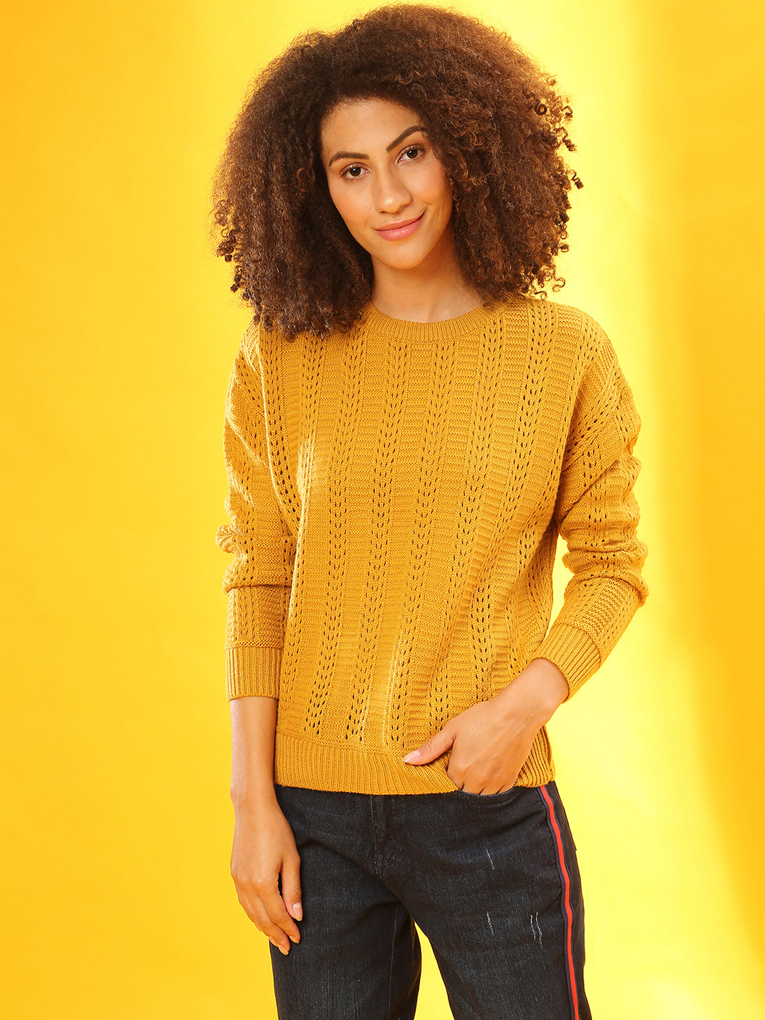 Self-Design Pullover Sweater
