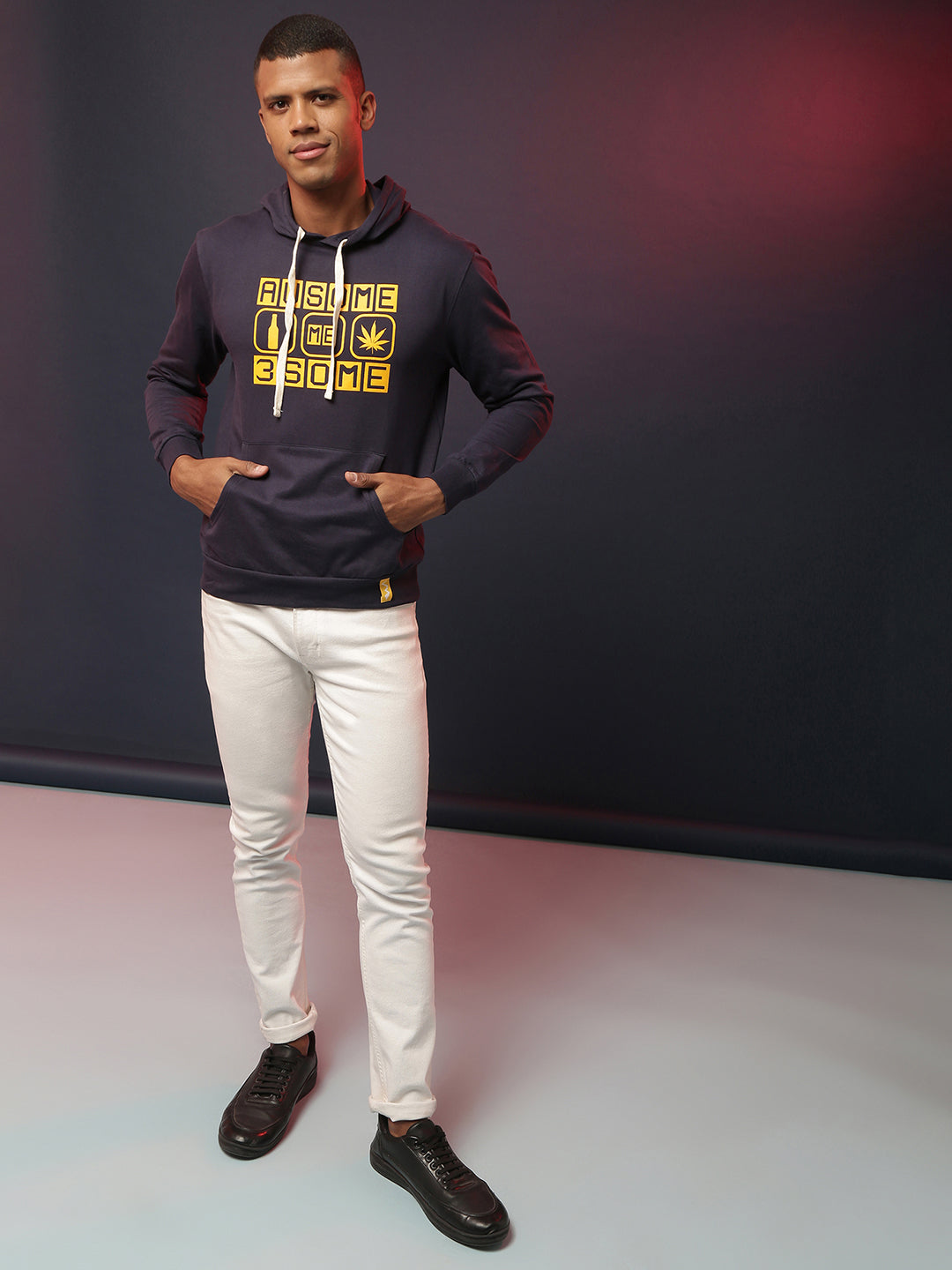 Campus Sutra Printed Casual Sweatshirt