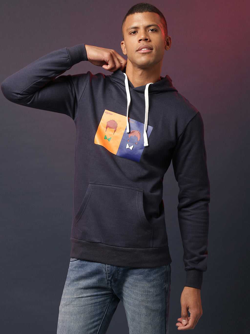 Campus Sutra Printed Casual Sweatshirt