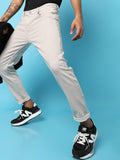 Campus Sutra Rolled Hem Denim Jeans