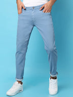 Campus Sutra Rolled Hem Denim Jeans