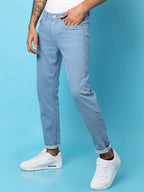 Campus Sutra Rolled Hem Denim Jeans