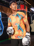 Campus Sutra Abstract Activewear T-Shirt