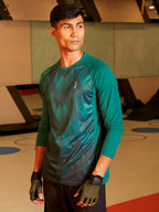 Campus Sutra Geometric Activewear T-Shirt