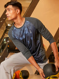 Campus Sutra Digital Block Activewear T-Shirt