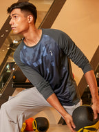 Campus Sutra Digital Block Activewear T-Shirt
