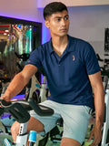 Campus Sutra Solid Polo Activewear T-Shirt