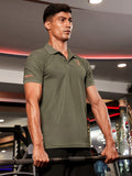 Campus Sutra Basic Activewear Polo T-Shirt