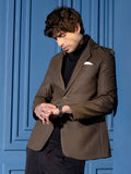 Campus Sutra Tailored-Leather Blazer