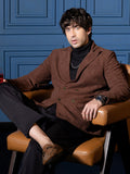 Campus Sutra Double-Breasted Corduroy Blazer