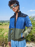 Campus Sutra Contrast Panel Puffer Jacket