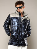 Campus Sutra Zip-Front Puffer Jacket With Fur Detail