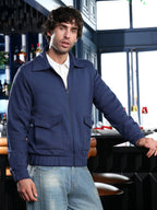 Campus Sutra Zip-Front Knit Jacket