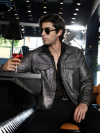 Campus Sutra Gleam Utility-Jacquard Bomber Jacket