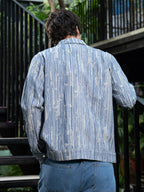 Campus Sutra Relaxed Jacquard-Denim Jacket