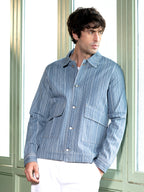 Campus Sutra Relaxed Jacquard-Denim Jacket