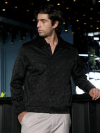 Campus Sutra Bloom-Jacquard Bomber Jacket