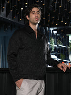 Campus Sutra Bloom-Jacquard Bomber Jacket