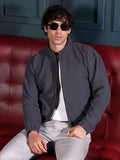 Campus Sutra Cubic-Tactile Bomber Jacket