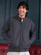 Campus Sutra Cubic-Tactile Bomber Jacket