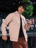 Campus Sutra Rope-Tactile Bomber Jacket