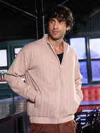 Campus Sutra Rope-Tactile Bomber Jacket