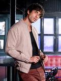 Campus Sutra Illuminator-Tactile Bomber Jacket