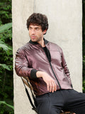 Campus Sutra Patent-Panel Bomber Jacket