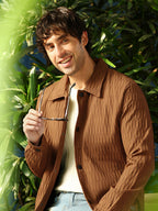 Campus Sutra Crease-Tactile Bomber Jacket