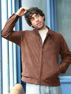 Campus Sutra Corduroy Rider Jacket