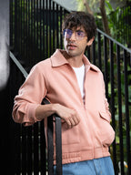 Campus Sutra Zip-Front Knit Jacket