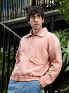 Campus Sutra Zip-Front Knit Jacket