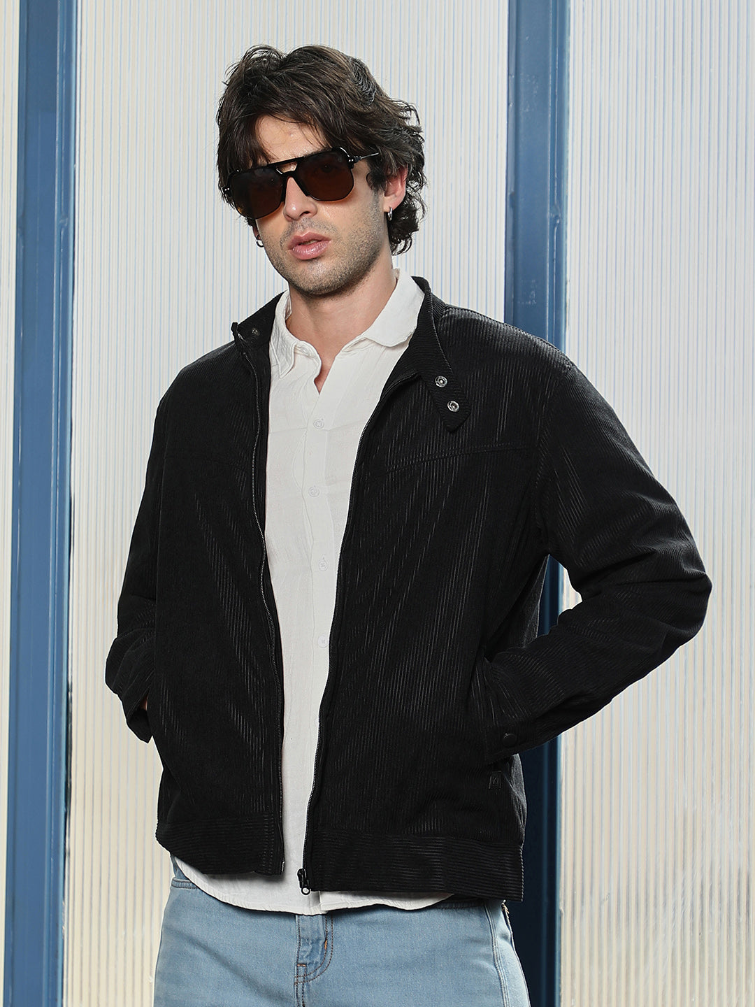 Campus Sutra Corduroy Rider Jacket