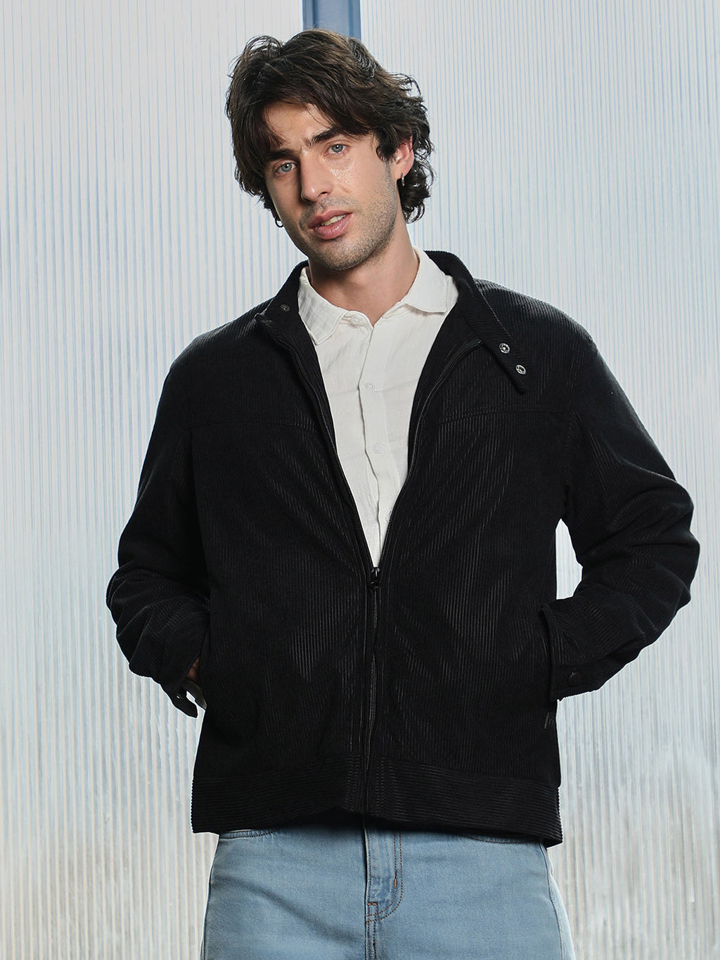 Campus Sutra Corduroy Rider Jacket