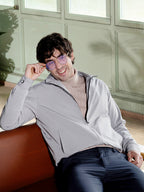 Campus Sutra Solid-Textured Bomber Jacket