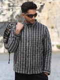 Campus Sutra Multitrack Striped Quilted Jacket
