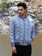 Campus Sutra Braided Crease Puffer Jacket